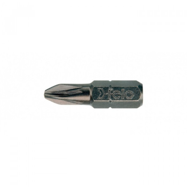 Бита крестовая Felo PZ 1X25, серия Industrial, 2 шт в блистере