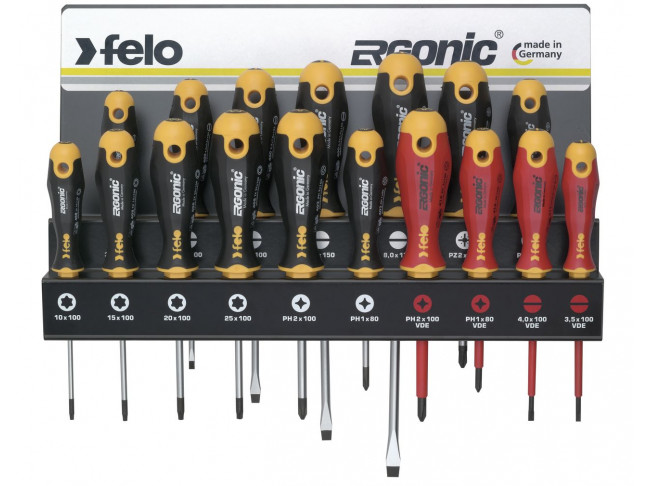 SL/PZ/PH/Tx Ergonic и отверток VDE на стальной стойке, 17 шт  40091743 в фирменном магазине FELO