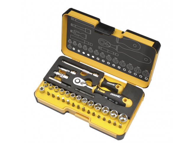 SL/ND/PH/Tx/SQ/BH/MS с трещоткой и рукояткой ERGONIC в кейсе, 36 05783656 в фирменном магазине FELO